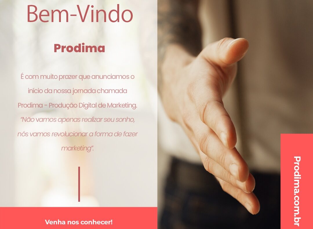 Prodima - Boas-vindas